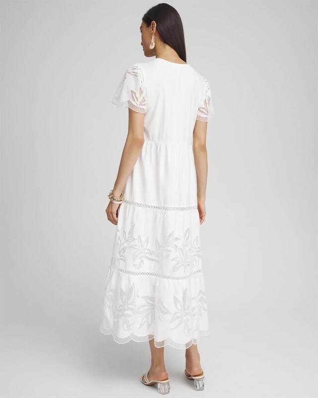 Eyelet Lace Inset Maxi Dress - image 3